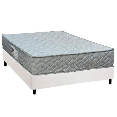 Conjunto Box Casal: Colchão Espuma Paropas D45 Pasquale Gray + Base Crc Corano White (138x188)