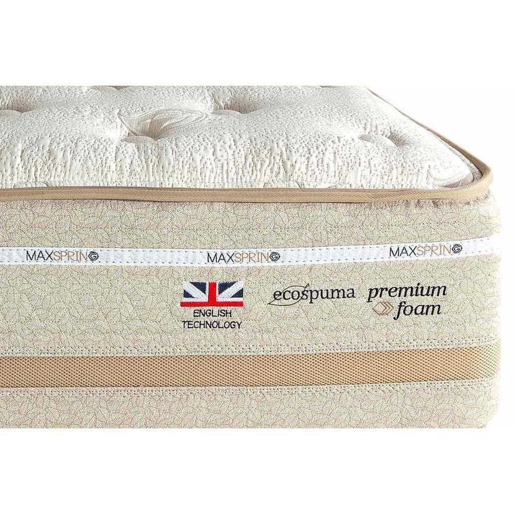 Conjunto Box King: Colchão Molas Herval Maxspring C1626 + Base Crc Suede Clean (193x203) - 6