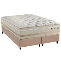 Conjunto Box King: Colchão Molas Herval Maxspring C1626 + Base Crc Suede Clean (193x203) - 1