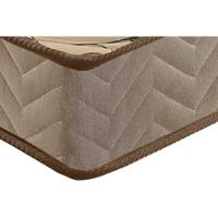 Cama Box Baú King: Colchão Ortopédico Paropas D28 Ag65 Royalle Clean + Base Crc Suede Clean (193x203)