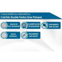 Cama Box Baú Queen: Colchão Ortopédico Paropas Ag65 Double Fanton Gray + Base Crc Suede Gray (158x198) - 3