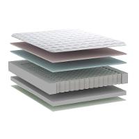 Conjunto Box Baú Queen: Colchão Molas Herval Ensacadas Bumpcore + Base Crc Suede Gray (158x198) - 9