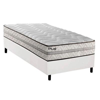 Conjunto Box Solteiro: Colchão Espuma Paropas D33 Pasquale Plus + Base Crc Corano White (88x188)
