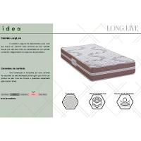 Conjunto Box Solteiro: Colchão Espuma Herval D33 Long Live + Base Crc Suede Brown (88x188) - 2