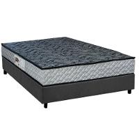 Conjunto Box Casal: Colchão Espuma Paropas D23 Ag65 Royalle Rustico + Base Crc Suede Gray (138x188) - 1