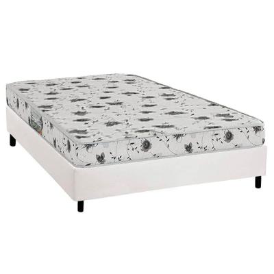 Conjunto Box Casal: Colchão Espuma Herval D23 Sonum Liso + Base Crc Corano White (138x188)