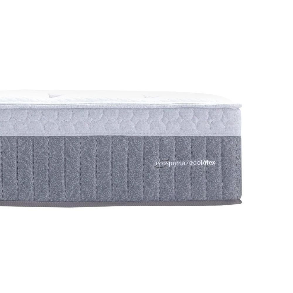 Conjunto Box Casal: Colchão Molas Herval Ensacadas C1739 + Base Crc Suede Gray (138x188) - 4