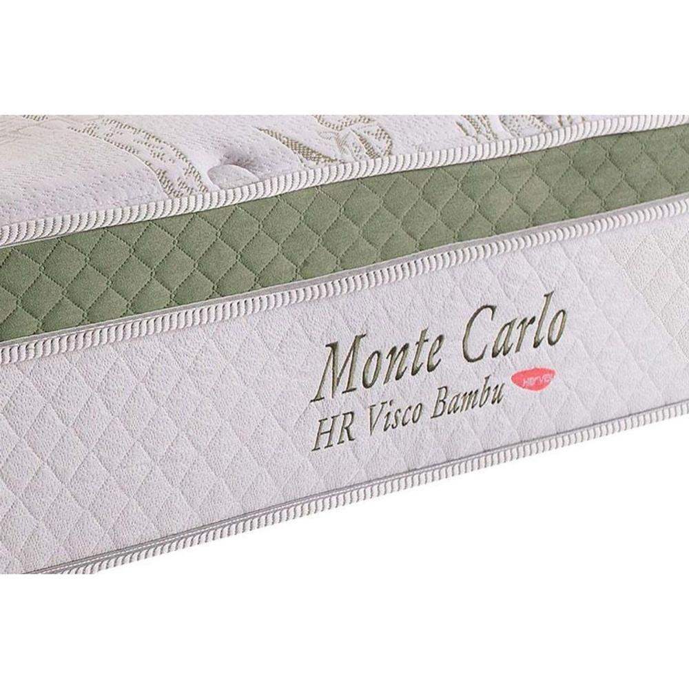 Conjunto Box Solteiro: Colchão Molas Herval Ensacadas Monte Carlo Visco + Base Crc Corano White (88x188) - 4