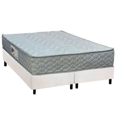 Conjunto Box King: Colchão Espuma Paropas D45 Pasquale Gray + Base Crc Corano White (193x203)