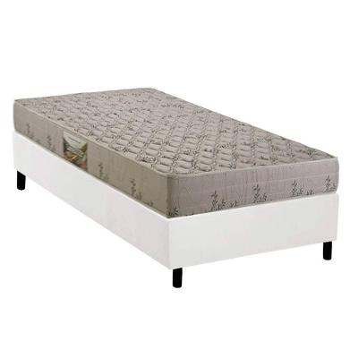 Conjunto Box Solteiro: Colchão Espuma Herval D33 Cannes + Base Crc Corano White (88x188)