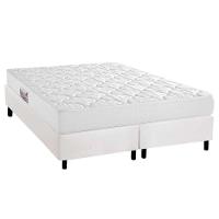 Conjunto Box King: Colchão Espuma Herval D45 Top + Base Crc Corano White (193x203) - 1