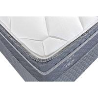 Conjunto Box Queen: Colchão Molas Herval Maxspring C1780 + Base Crc Suede Gray (158x198)