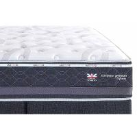 Conjunto Box Baú Queen: Colchão Molas Herval Maxspring C1783 + Base Crc Suede Gray (158x198) - 6