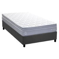 Conjunto Box Solteiro: Colchão Molas Herval Maxspring C1780 + Base Crc Suede Gray (88x188) - 1