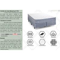 Conjunto Box Baú Queen: Colchão Molas Herval Maxspring C1780 + Base Crc Suede Gray (158x198) - 2