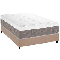 Conjunto Box Casal: Colchão Molas Herval Maxspring C1784 + Base Crc Suede Clean (138x188) - 1