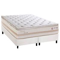 Conjunto Box King: Colchão Molas Herval Maxspring Real + Base Crc Corano White (193x203) - 1