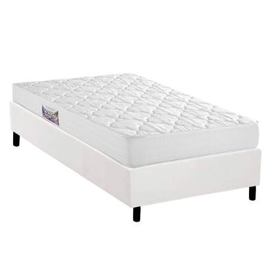 Conjunto Box Solteiro: Colchão Espuma Herval D45 Top + Base Crc Corano White (88x188)