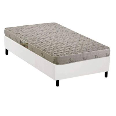 Conjunto Box Solteiro: Colchão Espuma Herval D33 Cannes + Base Crc Corano White (88x188)
