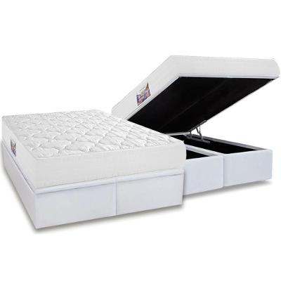 Conjunto Box Baú Queen: Colchão Espuma Herval D45 New Top + Base Crc Linhão White (158x198)