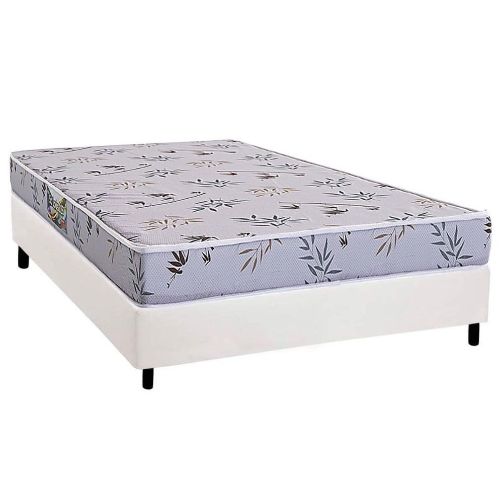 Conjunto Box Casal: Colchão Espuma Herval D28 St. Louis + Base Crc Corano White (138x188) - 1