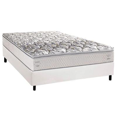 Conjunto Box Casal: Colchão Espuma Herval Ag65 Santorini C1604 + Base Crc Corano White (138x188)