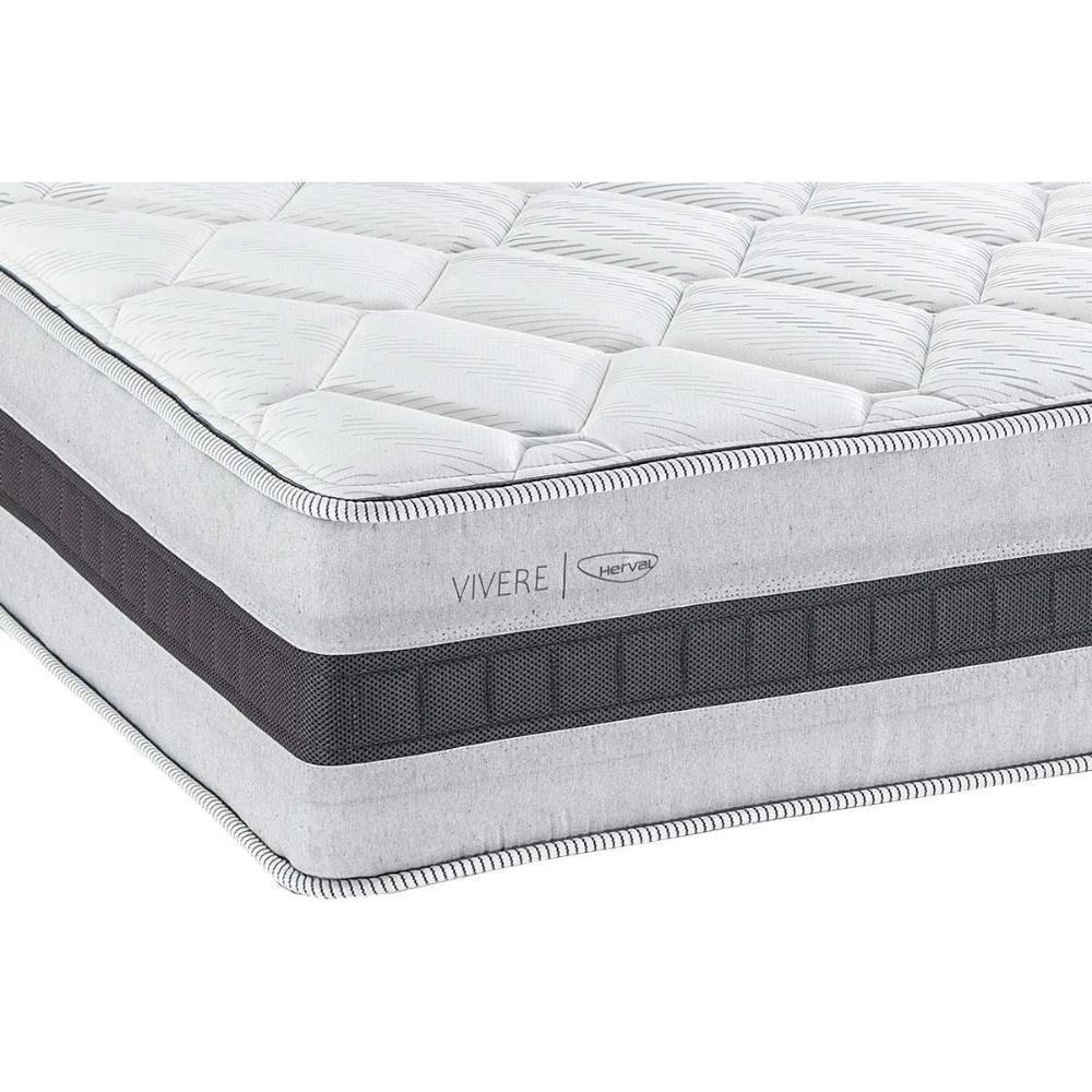 Conjunto Box Baú Queen: Colchão Molas Herval Ensacadas Maxspring C1742 + Base Crc Suede Gray (158x198) - 4