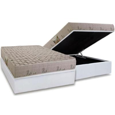 Conjunto Box Baú Casal: Colchão Espuma Herval D33 Cannes + Base Crc Linhão White (138x188)