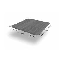 Conjunto: Mesa De Cozinha Loire C- Tampo De Madeira 90cm + 4 Cadeiras Portugal Cromada - Corano Preto - Kappesberg - 5