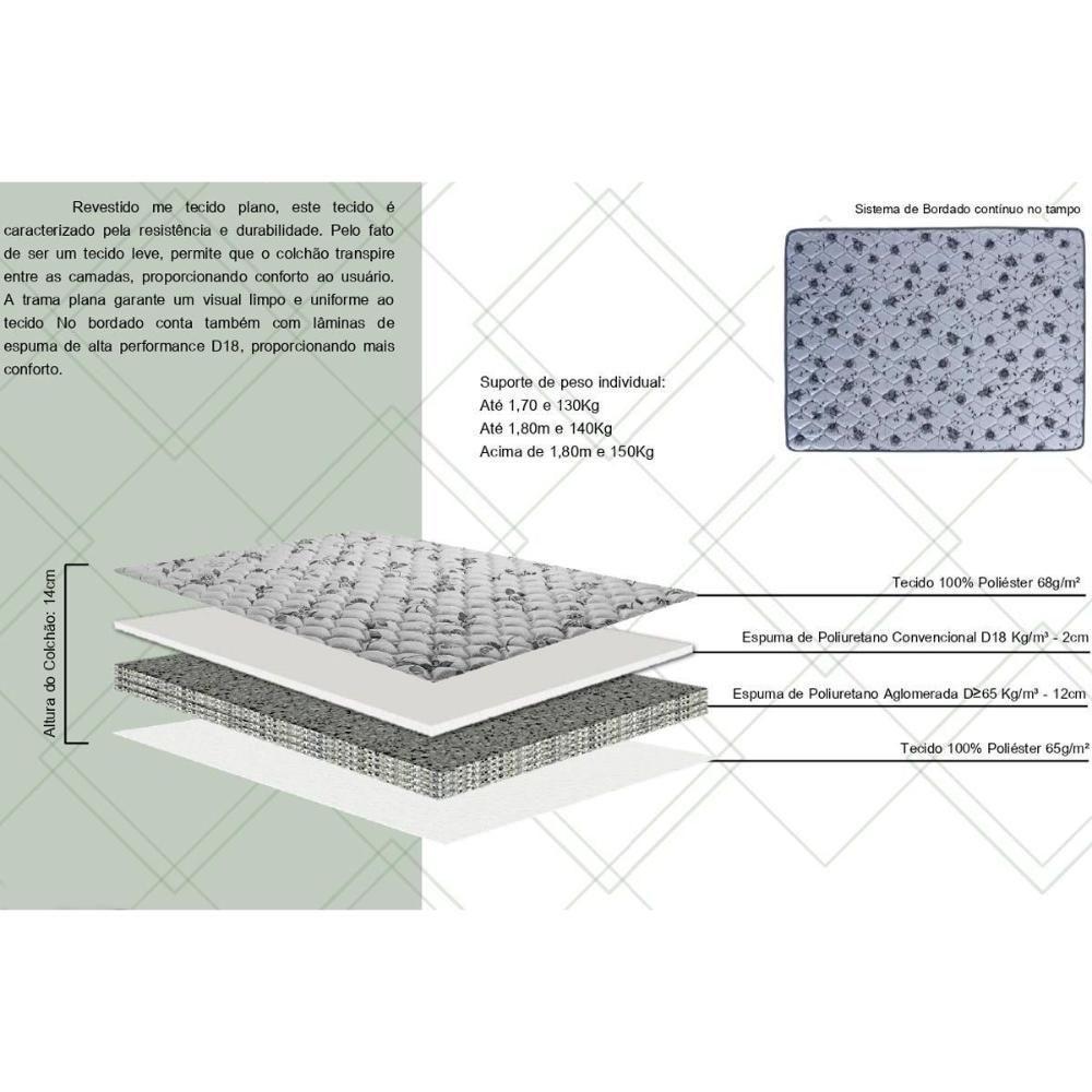 Cama Box Baú Queen: Colchão Anatômico Herval Ag65 Vitre + Base Crc Suede Black (158x198) - 3