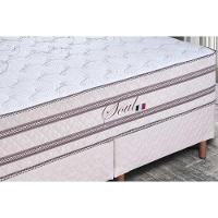 Cama Box Queen: Colchão Molas Masterpocket Ensacadas Paropas Soul + Base Crc Suede Clean (158x198) - 2