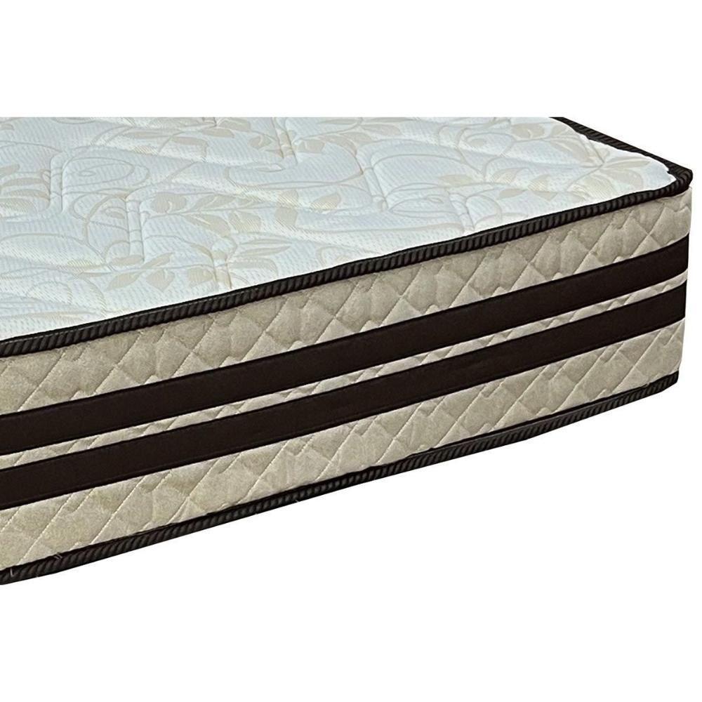 Cama Box Baú King: Colchão Espuma D45 Paropas Ag65 Confort New + Base Crc Suede Clean (193x203) - 5