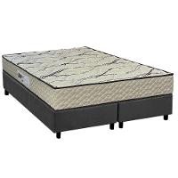 Cama Box King: Colchão Espuma D33 Paropas Ag65 Max Sono + Base Crc Suede Gray (193x203) - 1