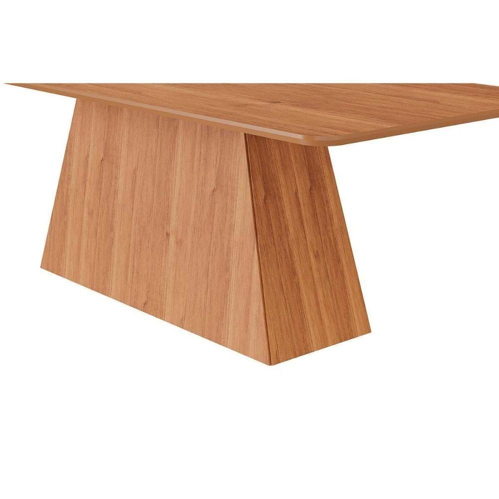 Conjunto: Mesa Sala Jantar Helena Tampo Madeirado 210x100cm E 8 Cadeiras Fernanda Cinamomo - Carvalho-linho Bege - Cimol - 10