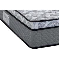 Cama Box Baú Casal: Colchão Anatômico Herval D60 - Ag65 Perpetual + Base Crc Suede Gray (138x188) - 2