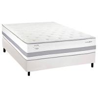 Cama Box Casal: Colchão Molas Masterpocket Ensacadas Herval C1741 + Base Crc Corano White (138x188) - 1