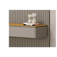 Estante P- Sala Até 75 Pol Modular 1.8 Ripado C- 2 Portas 1 Prat. 180x250cm Tauari-gris Fosco - Linea Brasil - 5