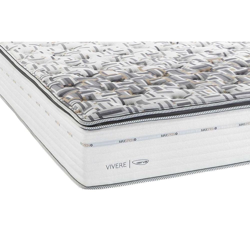 Cama Box Queen: Colchão Molas Masterpocket Ensacadas Herval Maxspring C1723 + Base Crc Corano White (158x198) - 3