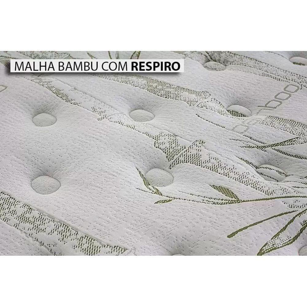 Cama Box Casal: Colchão Molas Masterpocket Ensacadas Herval Imperatore Eco Bamboo + Base Crc Corano White (138x188) - 7