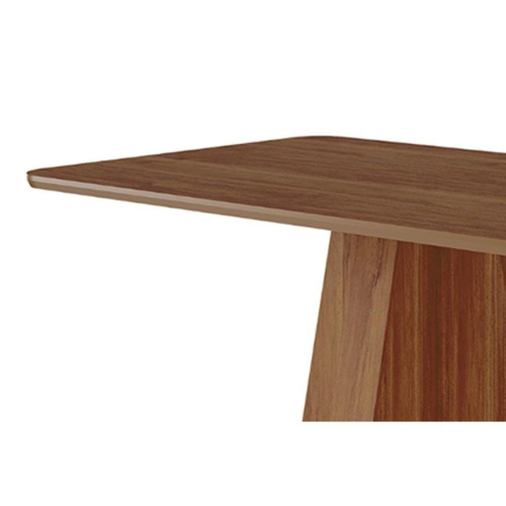 Conjunto: Mesa De Cozinha Maitê Tampo Madeirado 130x80cm E 4 Cadeiras Clarice Cinamomo - Carvalho-linho Bege - Cimol - 9