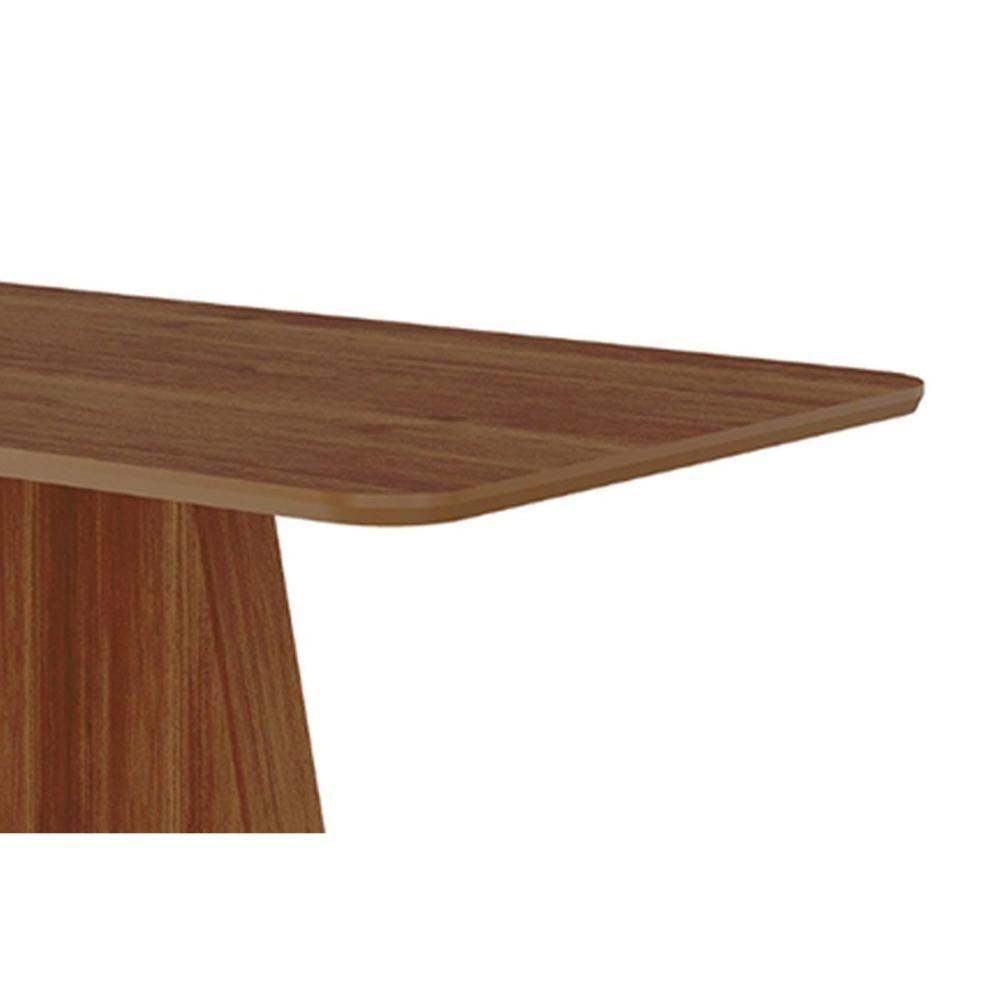 Conjunto: Mesa De Cozinha Maitê Tampo Madeirado 130x80cm E 4 Cadeiras Clarice Cinamomo - Carvalho-linho Bege - Cimol - 10