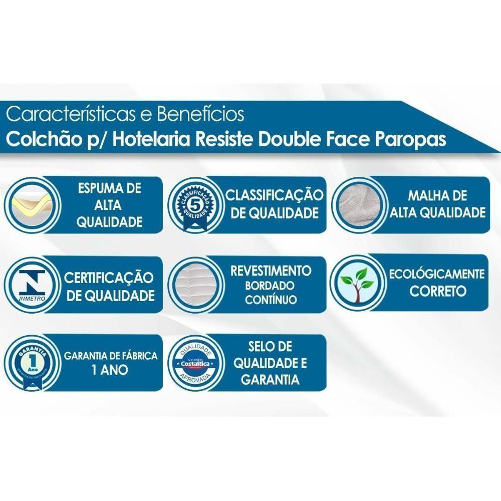 Cama Box Baú Casal: Colchão Espuma D45 Paropas Resiste Hotel + Base Crc Suede Brown (138x188) - 3