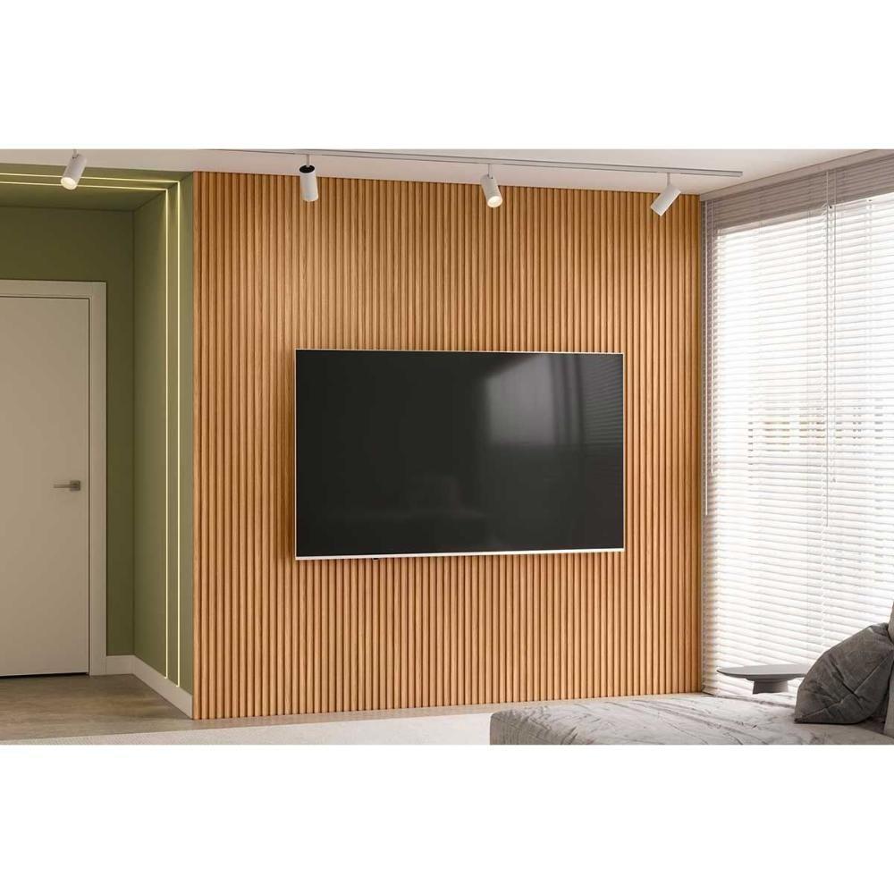 Painel P- Banheiro Até 90 Pol Modular 2.6 Ripado 258x250cm Nature Fosco - Linea Brasil - 1