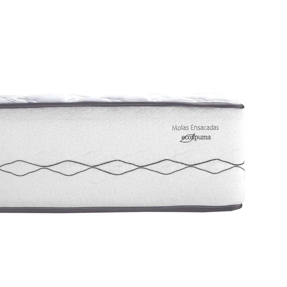 Cama Box Baú King: Colchão Molas Masterpocket Ensacadas Herval C1721 + Base Crc Linhão White (193x203) - 2