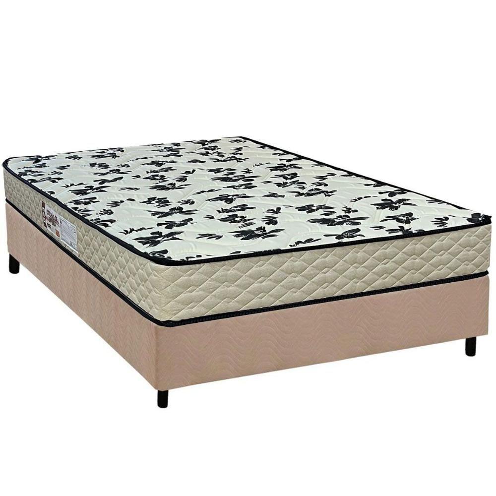 Cama Box Casal: Colchão Ortopédico Paropas D33 Pasquale Wave Clean + Base Crc Suede Clean (138x188) - 1
