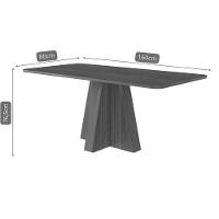 Conjunto: Mesa De Cozinha Maitê Tampo Madeirado 130x80cm E 4 Cadeiras Paola Cinamomo - Carvalho-suede Nude Bege - Cimol - 3