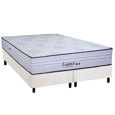 Cama Box Queen: Colchão Molas Masterpocket Ensacadas Paropas Essence + Base Crc Corano White (158x198)