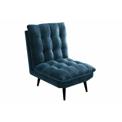 Poltrona Decorativa P- Sala Ibiza Pol014 1 Un Carvalho-bouclé Azul - Kappesberg