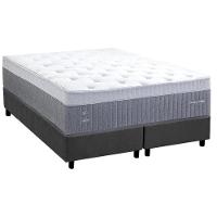 Cama Box King: Colchão Molas Masterpocket Ensacadas Herval C1739 + Base Crc Suede Gray (193x203) - 1