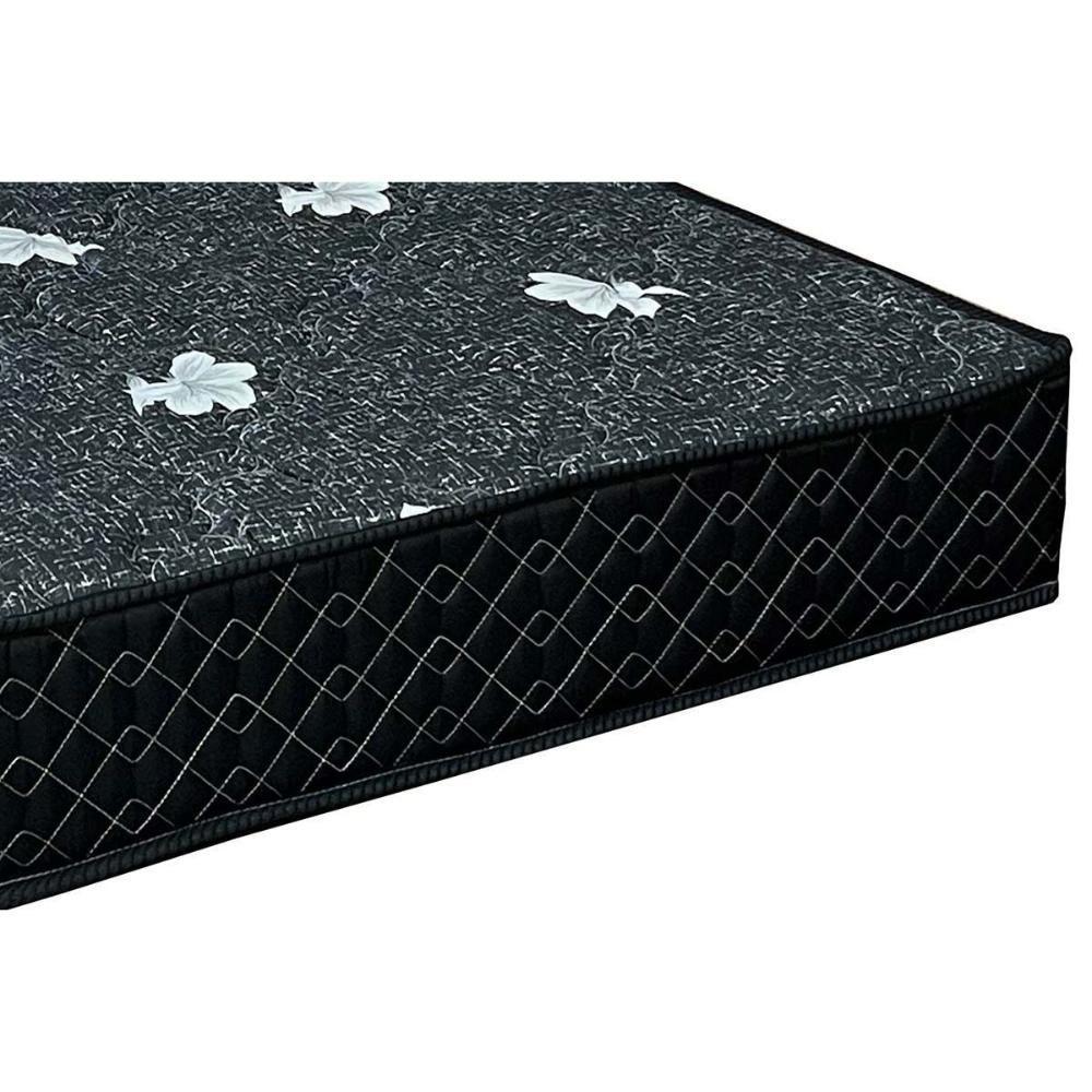 Conjunto Box Queen: Colchão Espuma Paropas Ag65 Sofistic Gray + Base Crc Suede Black (158x198) - 2